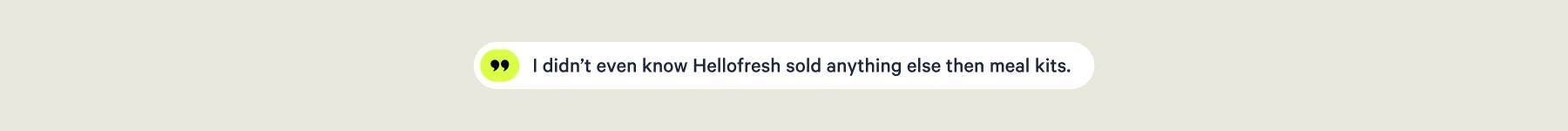Customer feedback